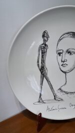 Piatto in Ceramica di Deruta Omaggio a Giacometti 46 cm - immagine 7