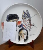 Piatto in Ceramica di Deruta Giacometti e Bacon 42 cm - immagine 6