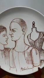 Piatto in Ceramica di Deruta Madonna Lignea 36 cm - immagine 2