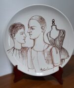 Piatto in Ceramica di Deruta Madonna Lignea 36 cm - immagine 4