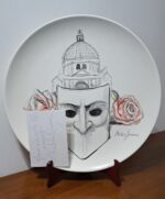 Piatto in Ceramica di Deruta Maschera 52 cm - immagine 2