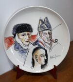 Piatto in Ceramica di Deruta Giacometti e Bacon 42 cm - immagine 5