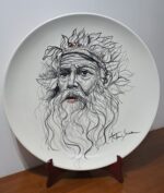 Piatto in Ceramica di Deruta Zeus 52 cm - immagine 2