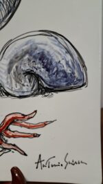 Piatto in Ceramica di Deruta Il Corallo quadrato 46 cm - immagine 4