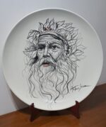 Piatto in Ceramica di Deruta Zeus 52 cm - immagine 3
