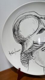 Piatto in Ceramica di Deruta Dea Greca Atena 46 cm - immagine 6