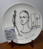 Piatto in Ceramica di Deruta Omaggio a Giacometti 46 cm - immagine 8