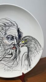 Piatto in Ceramica di Deruta Figura 52 cm - immagine 3