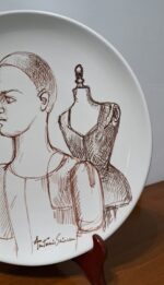 Piatto in Ceramica di Deruta Madonna Lignea 36 cm - immagine 3