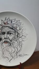 Piatto in Ceramica di Deruta Zeus 52 cm - immagine 5