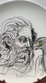 Piatto in Ceramica di Deruta Figura 52 cm - immagine 4