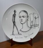 Piatto in Ceramica di Deruta Omaggio a Giacometti 46 cm - immagine 6