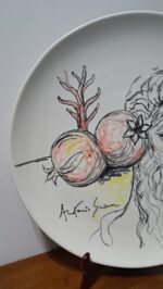 Piatto in Ceramica di Deruta Figura Greca 52 cm - immagine 5