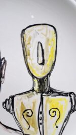 Piatto in Ceramica di Deruta Madonna Lignea 42 cm - immagine 5