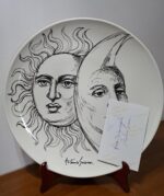 Piatto in Ceramica di Deruta Sole e Luna 46 cm - immagine 6