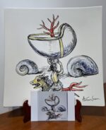 Piatto in Ceramica di Deruta Il Corallo quadrato 46 cm - immagine 8