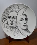 Piatto in Ceramica di Deruta Sole e Luna 46 cm - immagine 11