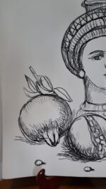 Piatto in Ceramica di Deruta Il Moro quadrato 46 cm - immagine 8