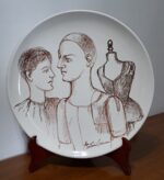 Piatto in Ceramica di Deruta Madonna Lignea 36 cm