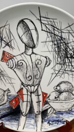 Piatto in Ceramica di Deruta Manichino di De Chirico 42 cm - immagine 6