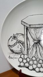 Piatto in Ceramica di Deruta Clessidra 46 cm - immagine 5