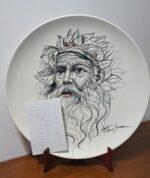 Piatto in Ceramica di Deruta Zeus 52 cm - immagine 6