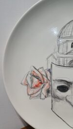 Piatto in Ceramica di Deruta Maschera 52 cm - immagine 6