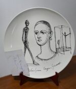 Piatto in Ceramica di Deruta Omaggio a Giacometti 46 cm - immagine 12