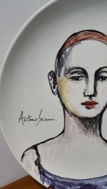 Piatto in Ceramica di Deruta Madonna Lignea 42 cm - immagine 7