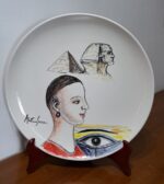 Piatto in Ceramica di Deruta L'occhio di Horus 36 cm - immagine 6