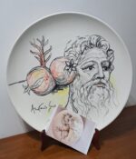 Piatto in Ceramica di Deruta Figura Greca 52 cm - immagine 7