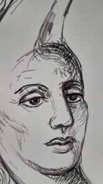 Piatto in Ceramica di Deruta Sole e Luna 46 cm - immagine 10