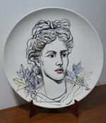 Piatto in Ceramica di Deruta Figura Greca 52 cm - immagine 8