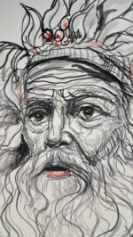 Piatto in Ceramica di Deruta Zeus 52 cm - immagine 8