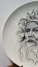 Piatto in Ceramica di Deruta Zeus 52 cm - immagine 9