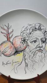 Piatto in Ceramica di Deruta Figura Greca 52 cm - immagine 8