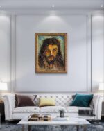 Cristo a rilievo, dipinto a olio su tavola - immagine 21