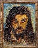 Cristo a rilievo, dipinto a olio su tavola - immagine 14