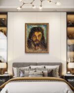 Cristo a rilievo, dipinto a olio su tavola - immagine 15