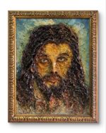 Cristo a rilievo, dipinto a olio su tavola - immagine 16
