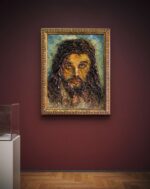 Cristo a rilievo, dipinto a olio su tavola - immagine 3