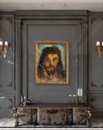 Cristo a rilievo, dipinto a olio su tavola - immagine 27