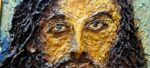 Cristo a rilievo, dipinto a olio su tavola - immagine 6