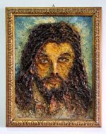 Cristo a rilievo, dipinto a olio su tavola - immagine 19