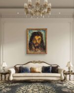 Cristo a rilievo, dipinto a olio su tavola - immagine 29
