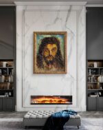 Cristo a rilievo, dipinto a olio su tavola - immagine 30