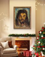 Cristo a rilievo, dipinto a olio su tavola - immagine 34
