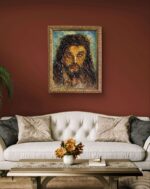 Cristo a rilievo, dipinto a olio su tavola - immagine 37