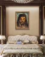 Cristo a rilievo, dipinto a olio su tavola - immagine 38