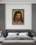 Cristo a rilievo, dipinto a olio su tavola - immagine 42